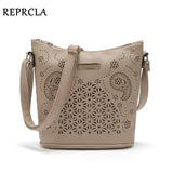 REPRCLA Hollow Out Women Bucket Bags