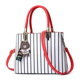 ACELURE Stripe PU Leather Women